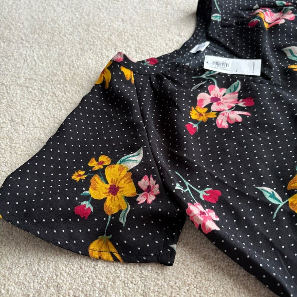 Old Navy Black Floral dress size XS - Picture 7 of 8